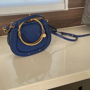 Beautiful blue mini Chloe crossbody bag